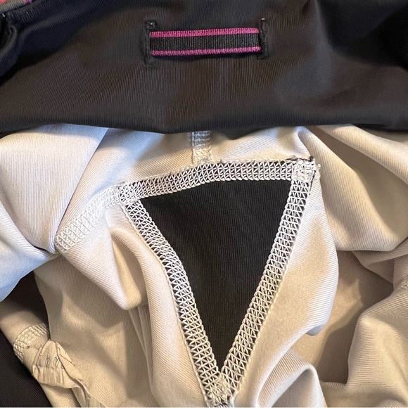 Lululemon Leggings 4 Run Inspire Crop II Pigment Wave Multi Black Pink Womens - Picture 14 of 16